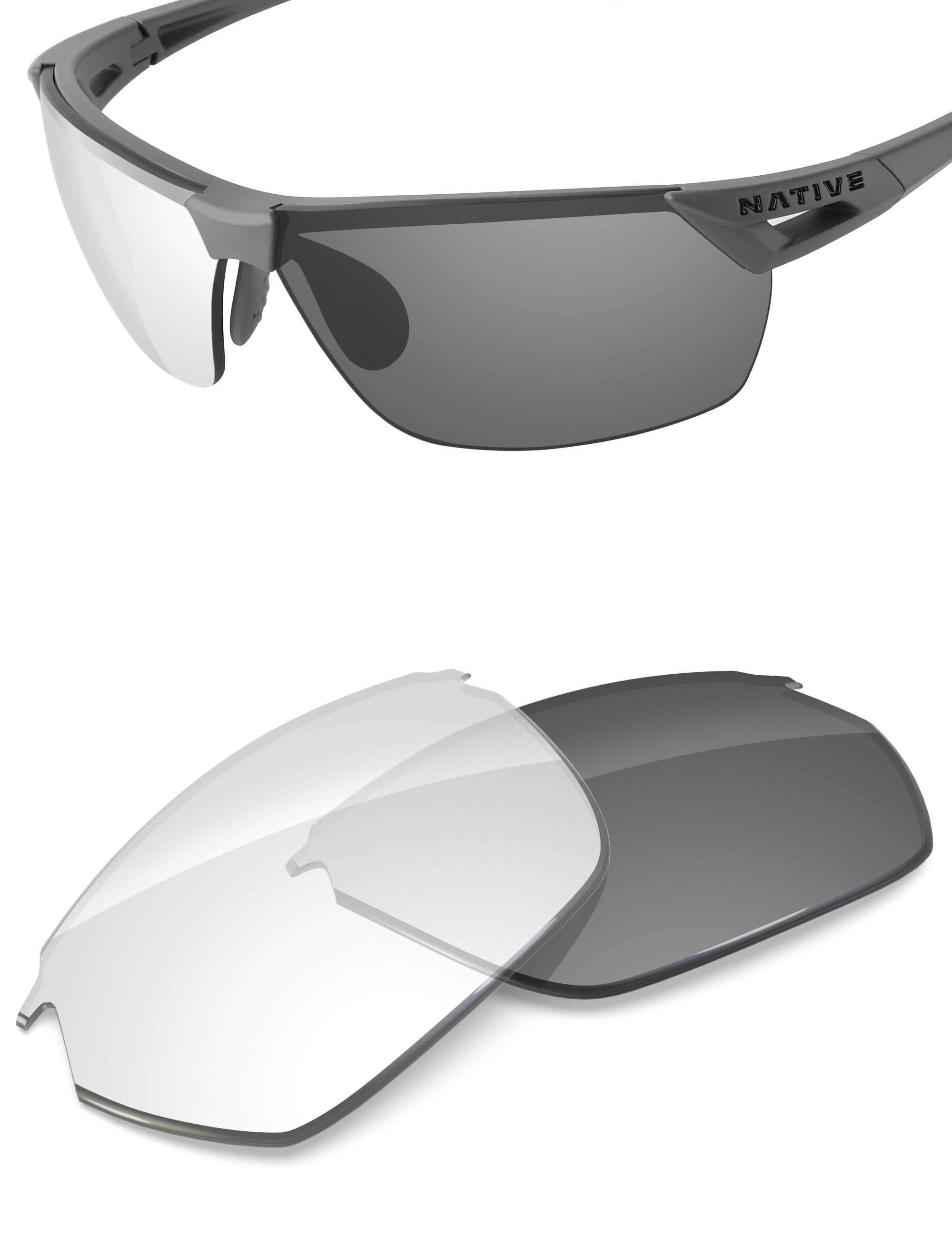 Adapt Gray Photochromic Blue Light Blocking-Non-Polarized