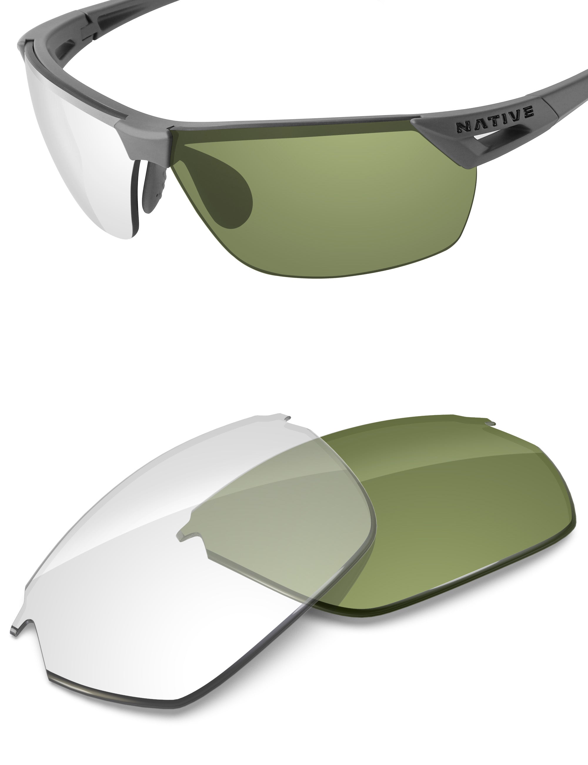 Adapt Green Photochromic Blue Light Blocking-Non-Polarized