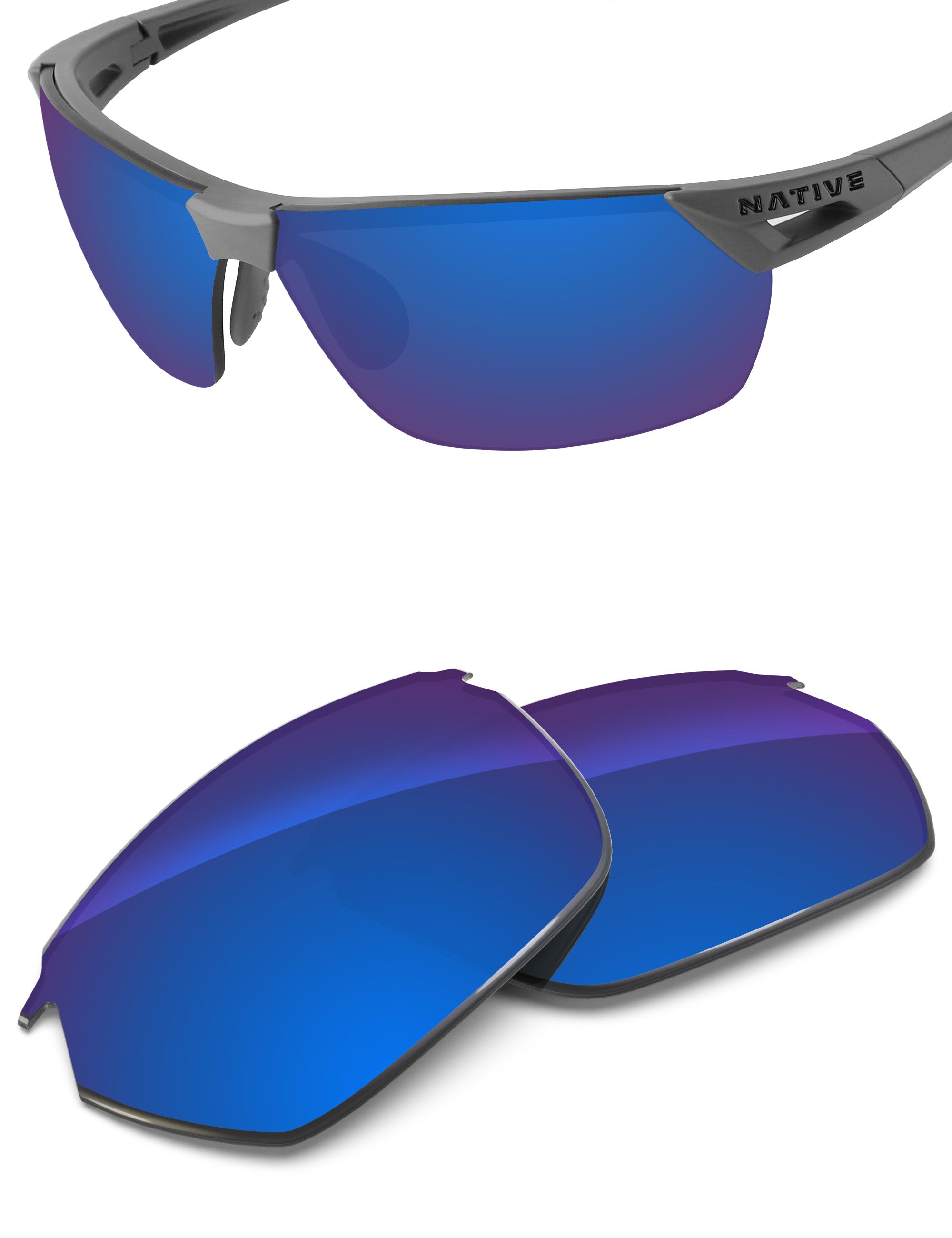 Sapphire Blue FlashMirror™-Non-Polarized