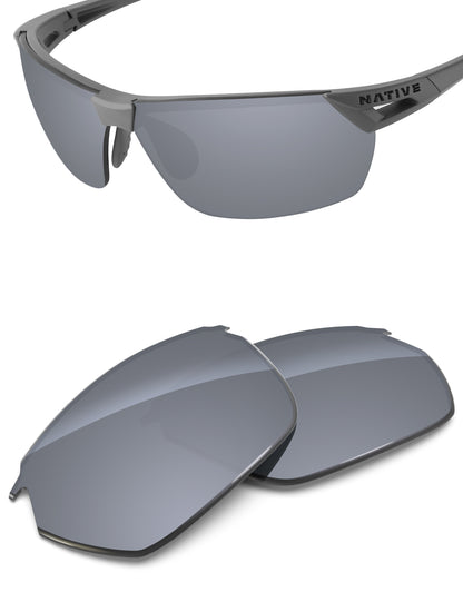 Silver Metallic FlashMirror™-Non-Polarized