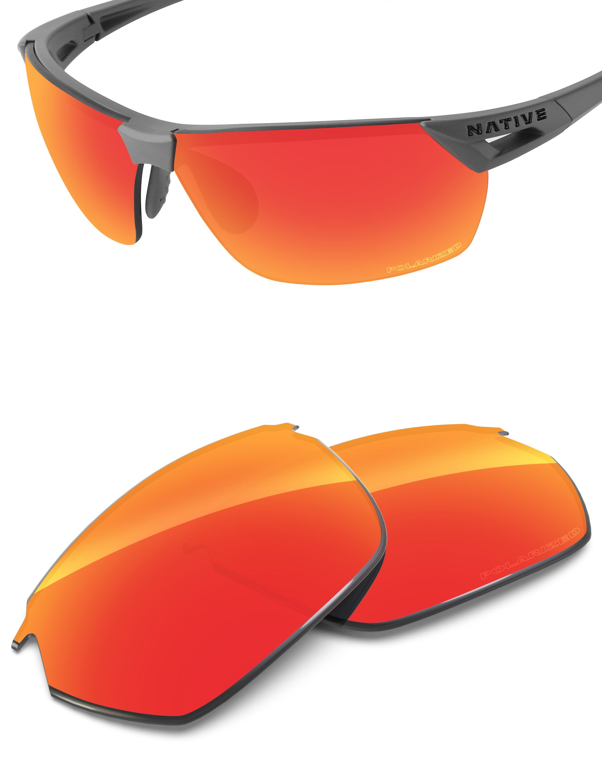 Fire Red FlashMirror™-Polarized