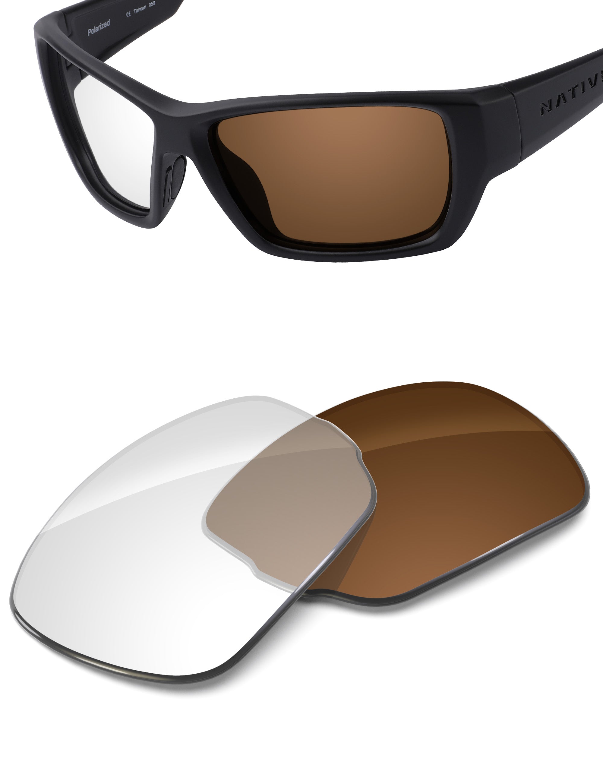 Adapt Brown Photochromic Blue Light Blocking-Non-Polarized