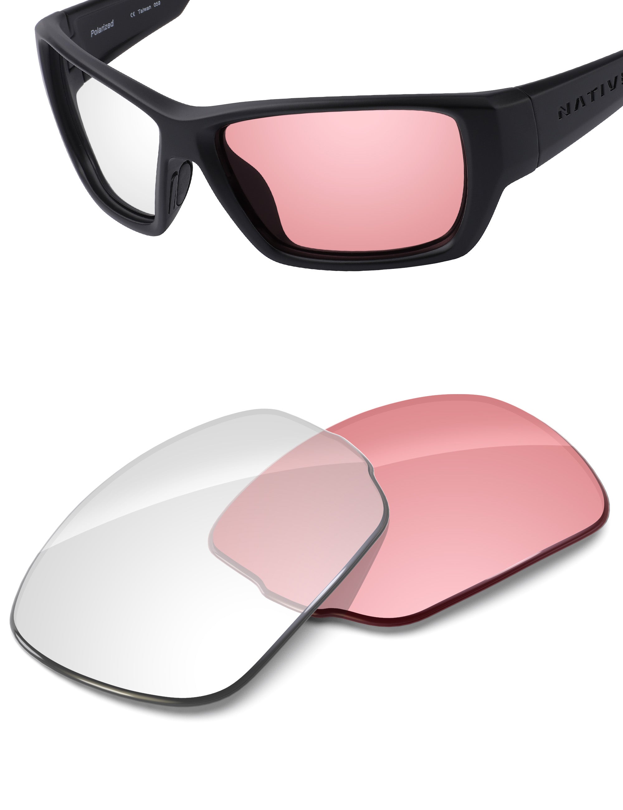 Adapt Pink Photochromic Blue Light Blocking-Non-Polarized
