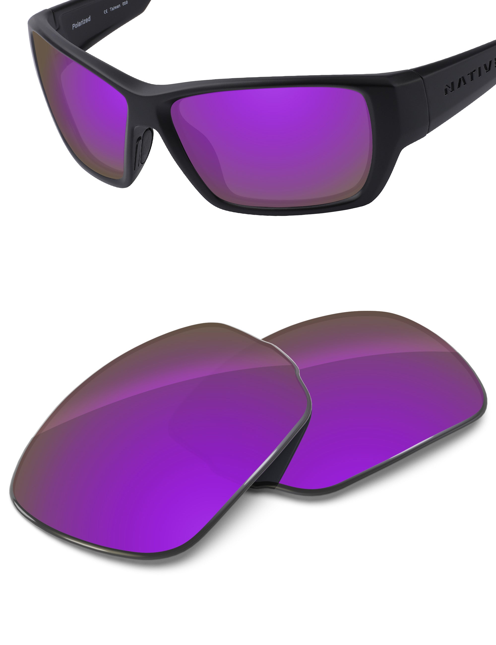 Plum Purple FlashMirror™-Non-Polarized
