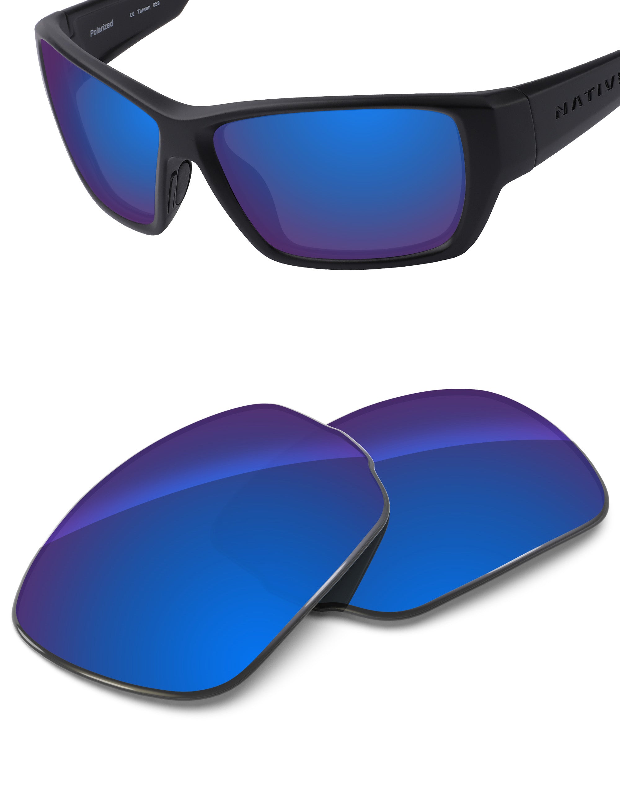 Sapphire Blue FlashMirror™-Non-Polarized