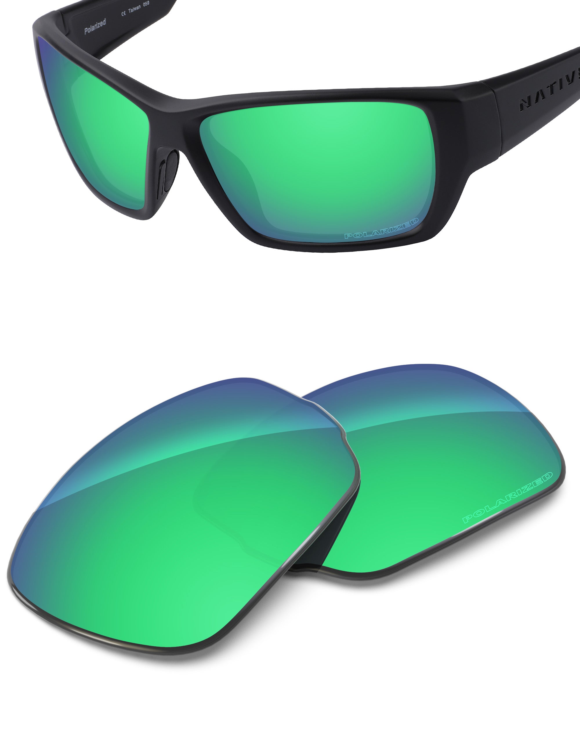Emerald Green FlashMirror™-Polarized