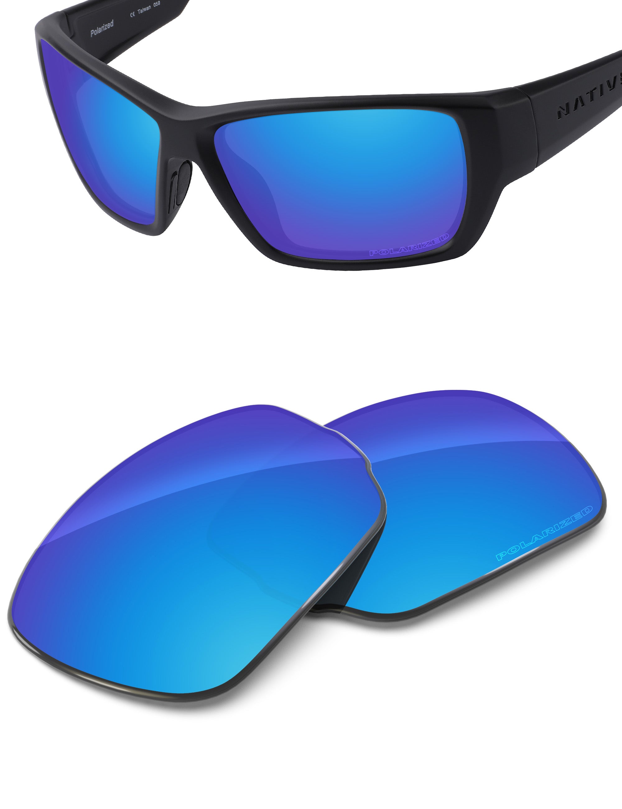 Sky Blue FlashMirror™-Polarized