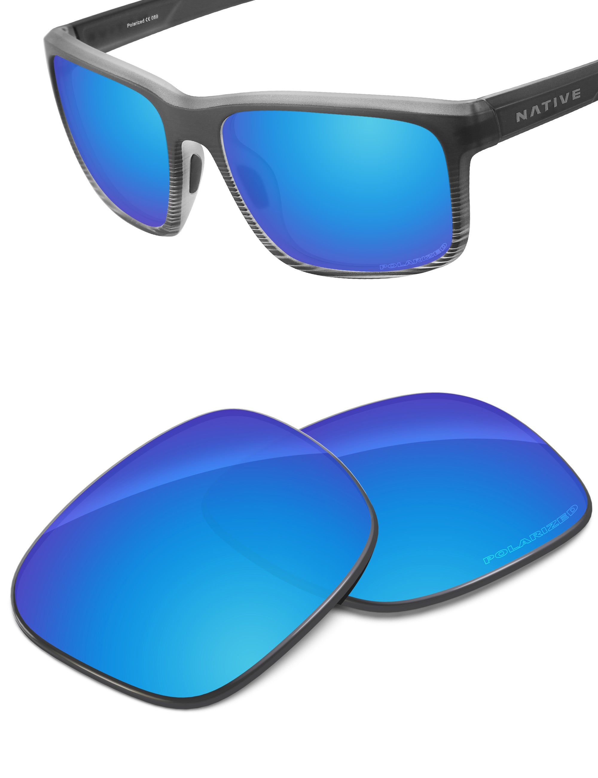Sky Blue FlashMirror™-Polarized