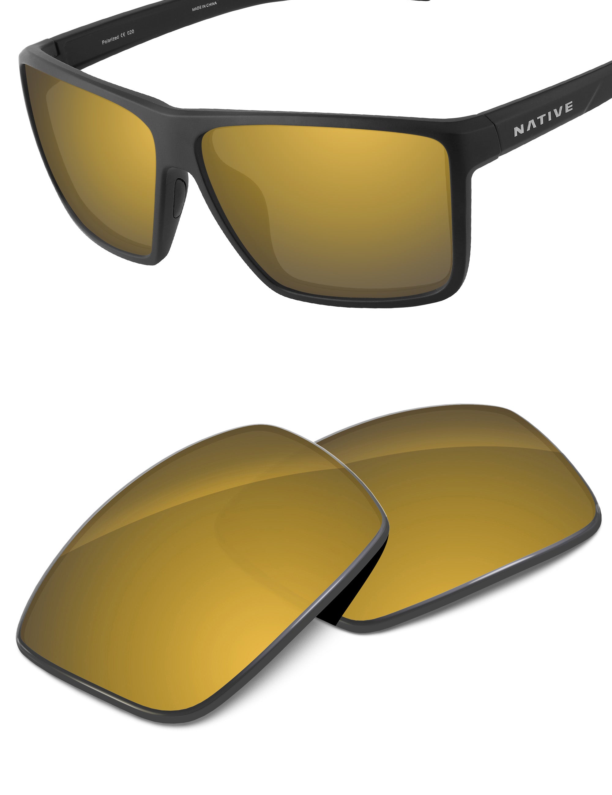 Tungsten Gold FlashMirror™-Non-Polarized
