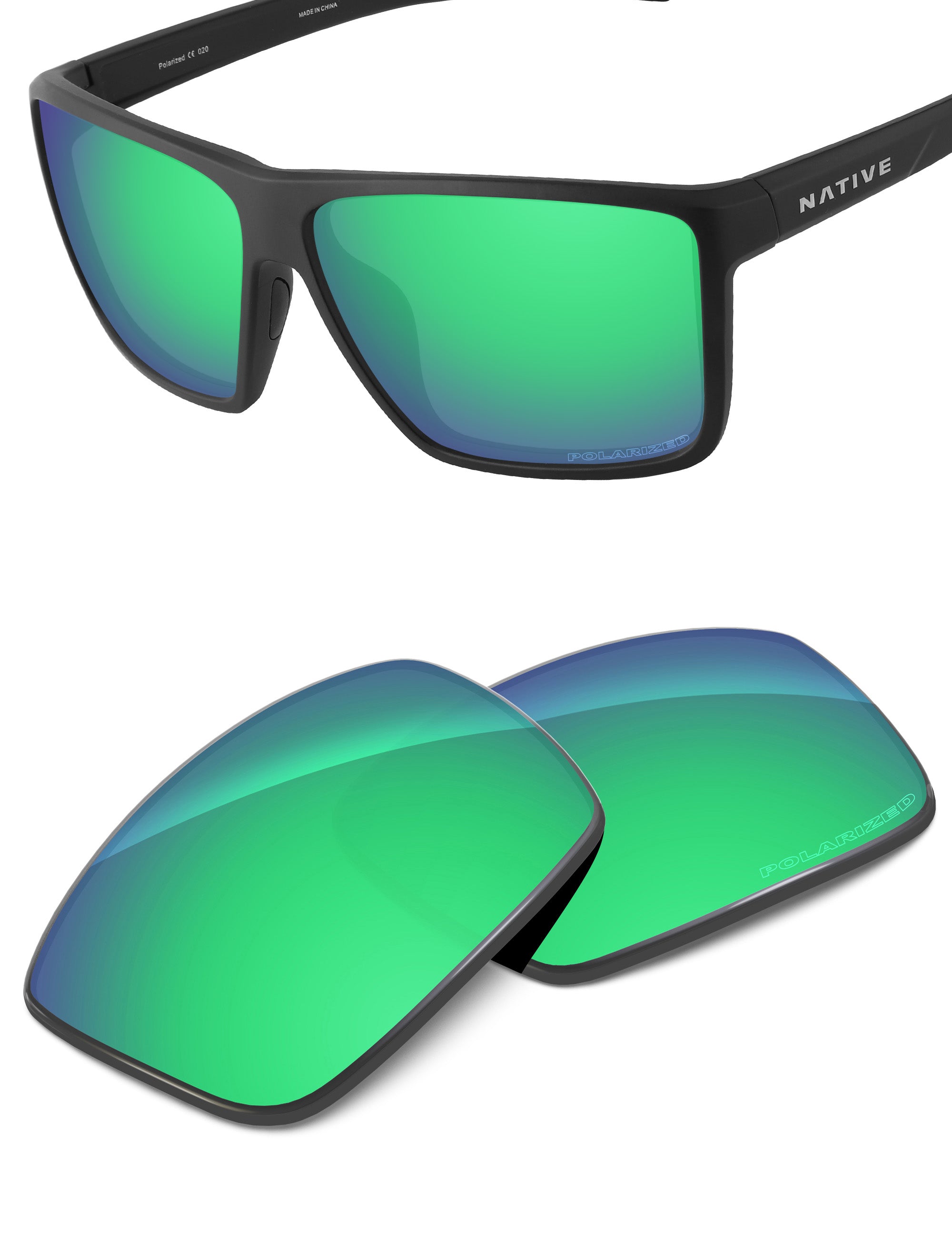 Emerald Green FlashMirror™-Polarized