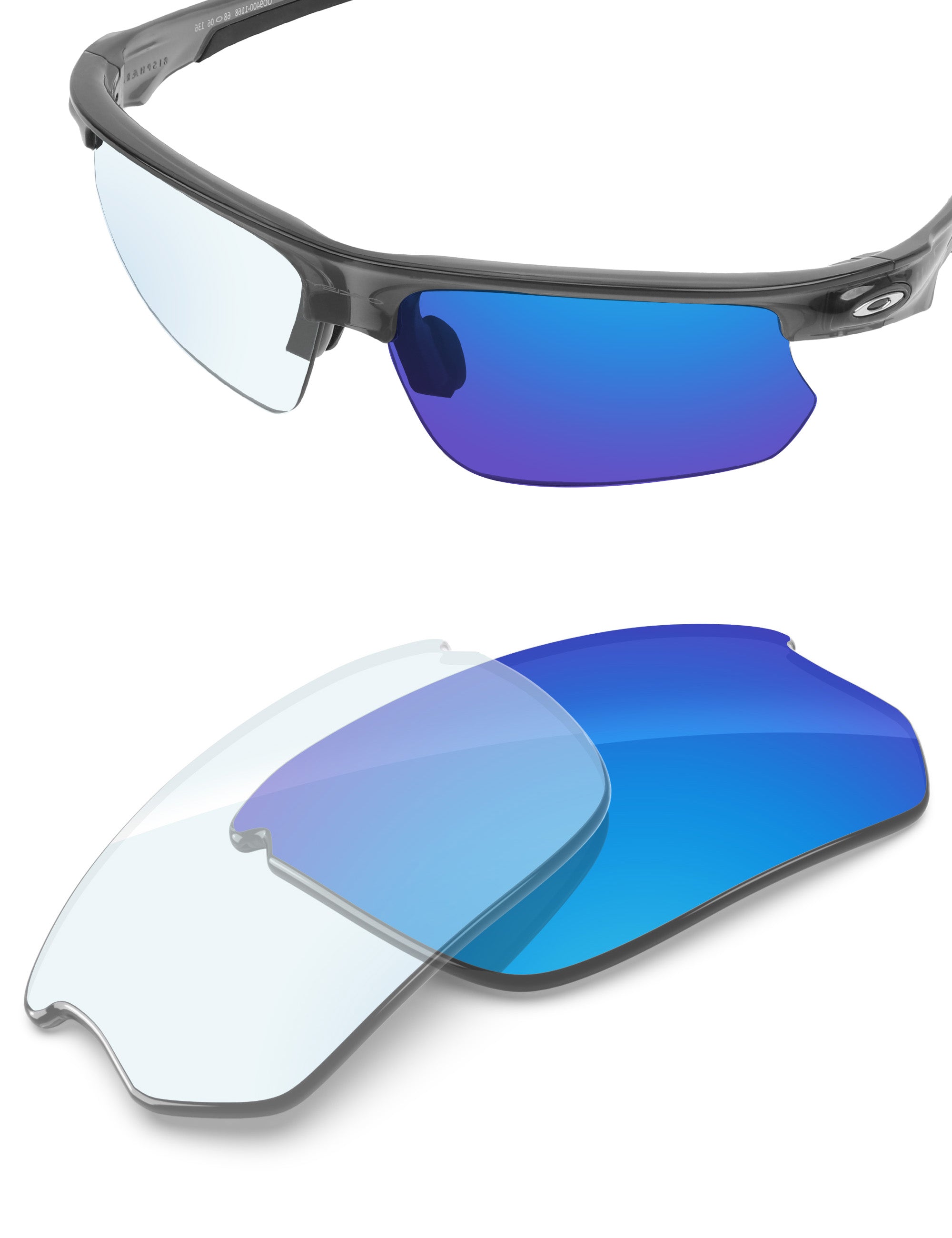 Sky Blue FlashMirror™ Photochromic-Non-Polarized