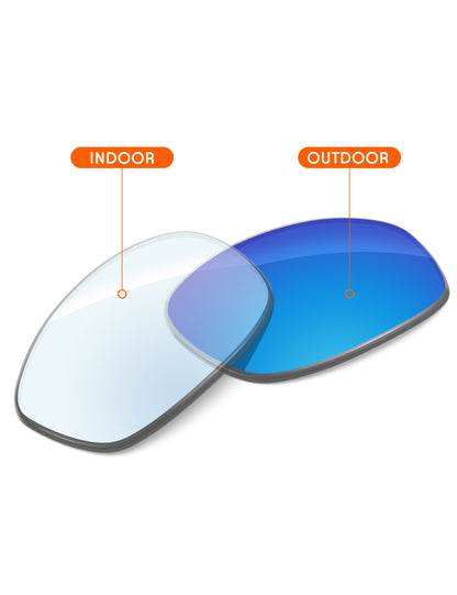Sky Blue FlashMirror™ Photochromic-Non-Polarized