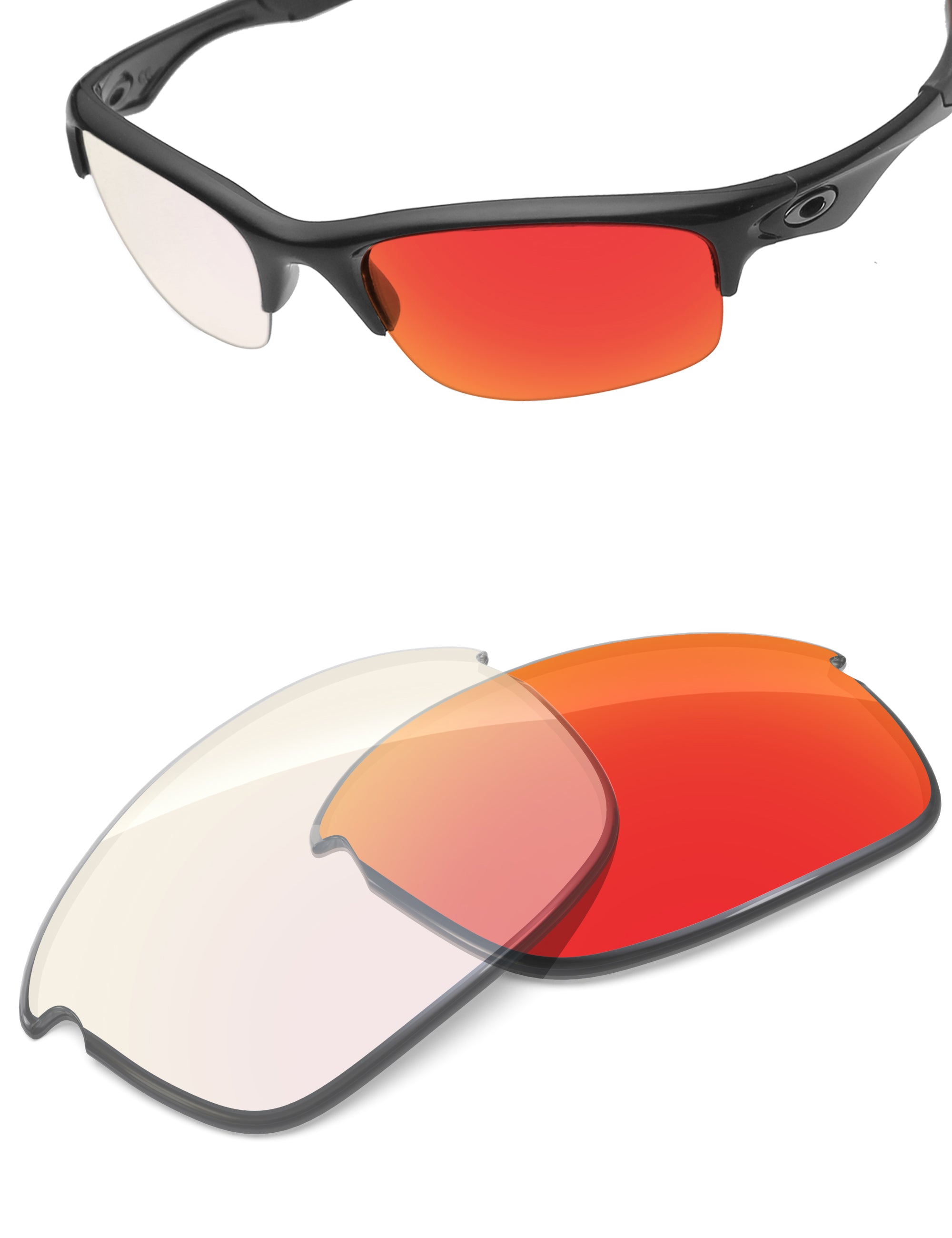 Fire Red FlashMirror™ Photochromic-Non-Polarized