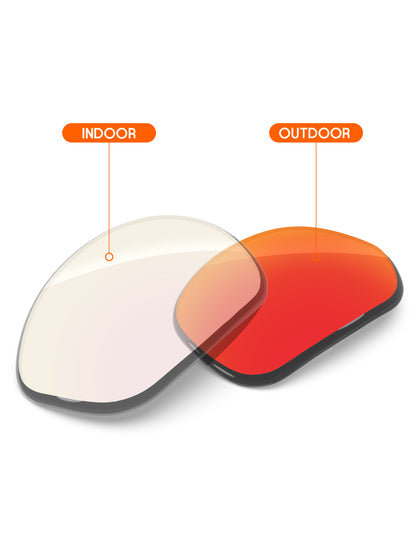 Fire Red FlashMirror™ Photochromic-Non-Polarized