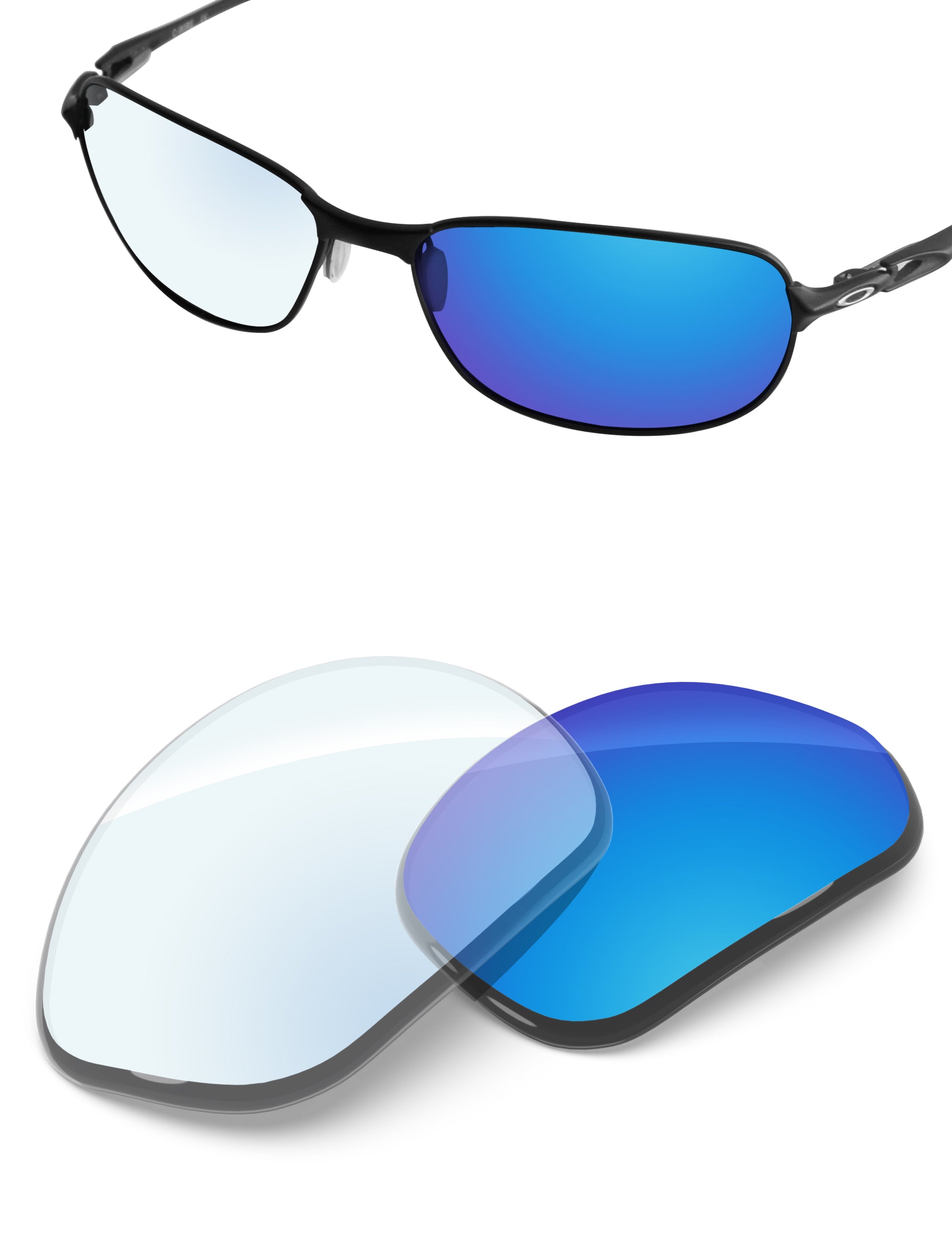 Sky Blue FlashMirror™ Photochromic-Non-Polarized