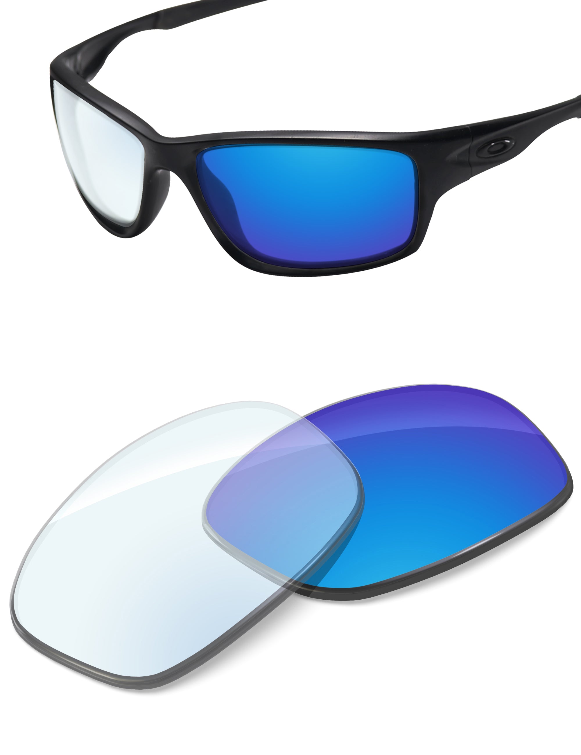 Sky Blue FlashMirror™ Photochromic-Non-Polarized