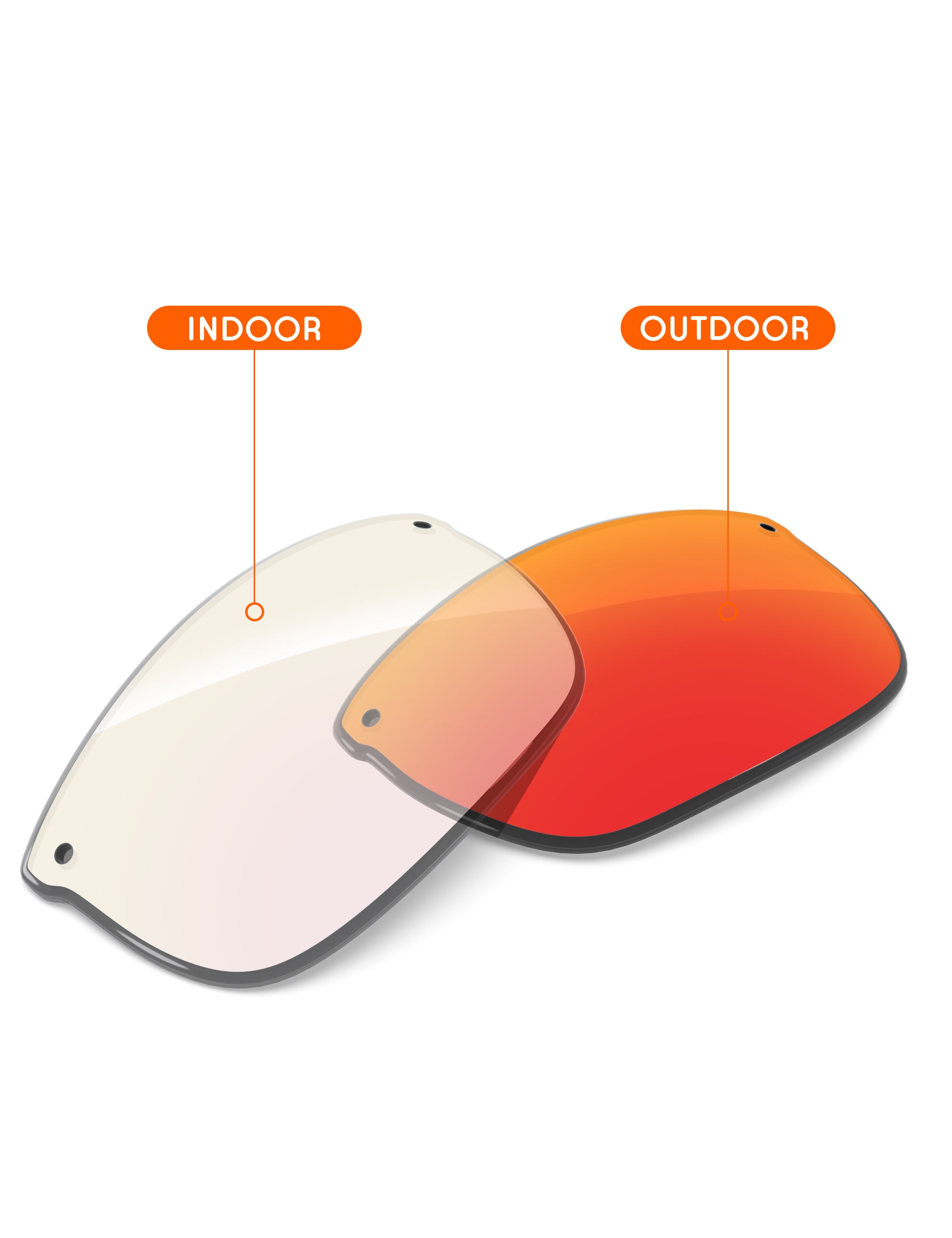 Fire Red FlashMirror™ Photochromic-Non-Polarized