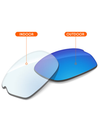 Sky Blue FlashMirror™ Photochromic-Non-Polarized