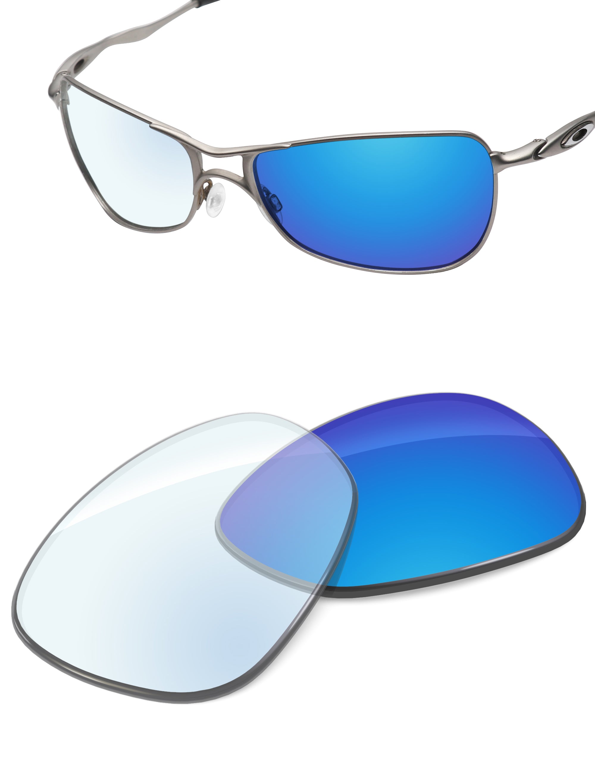 Sky Blue FlashMirror™ Photochromic-Non-Polarized