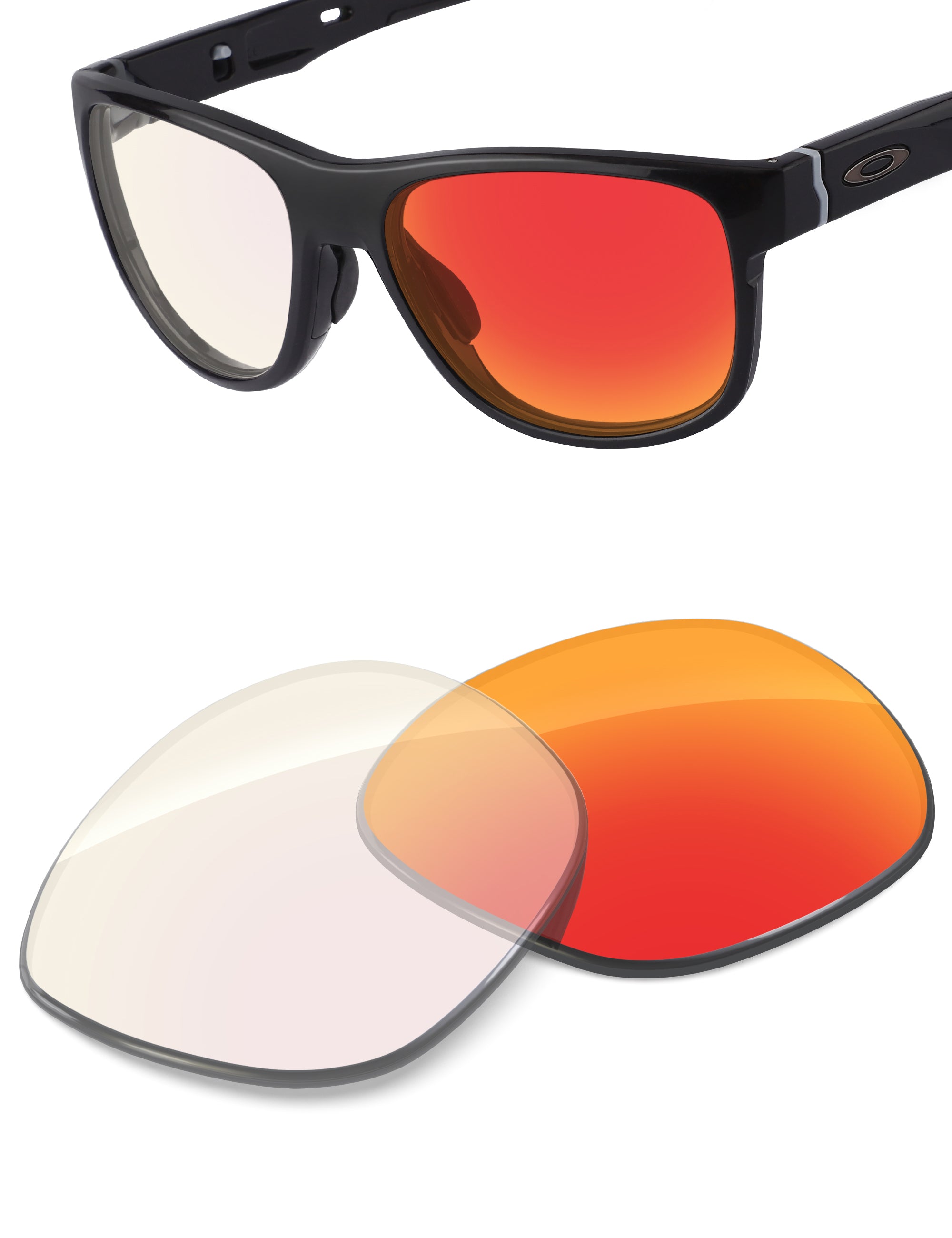 Fire Red FlashMirror™ Photochromic-Non-Polarized