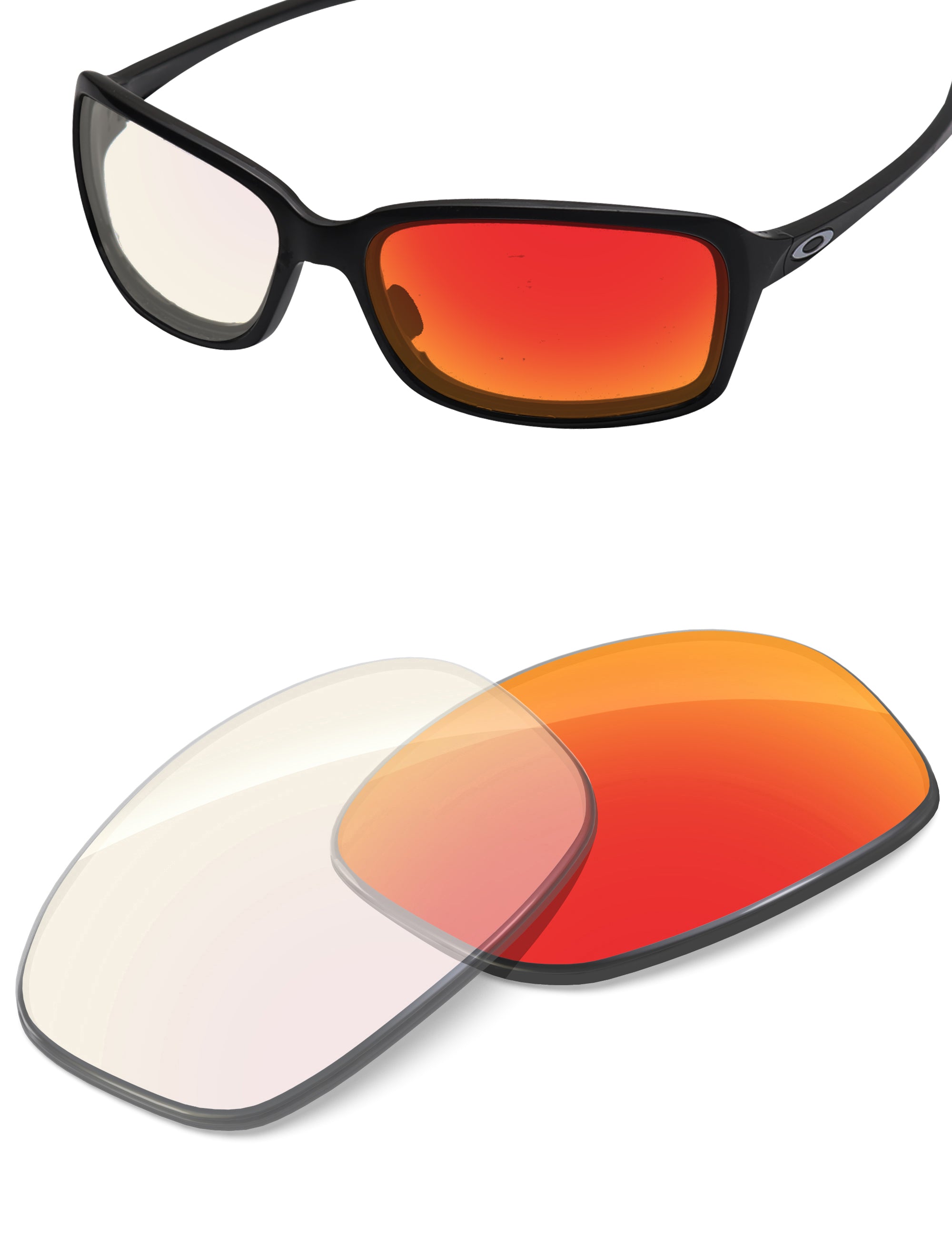 Fire Red FlashMirror™ Photochromic-Non-Polarized