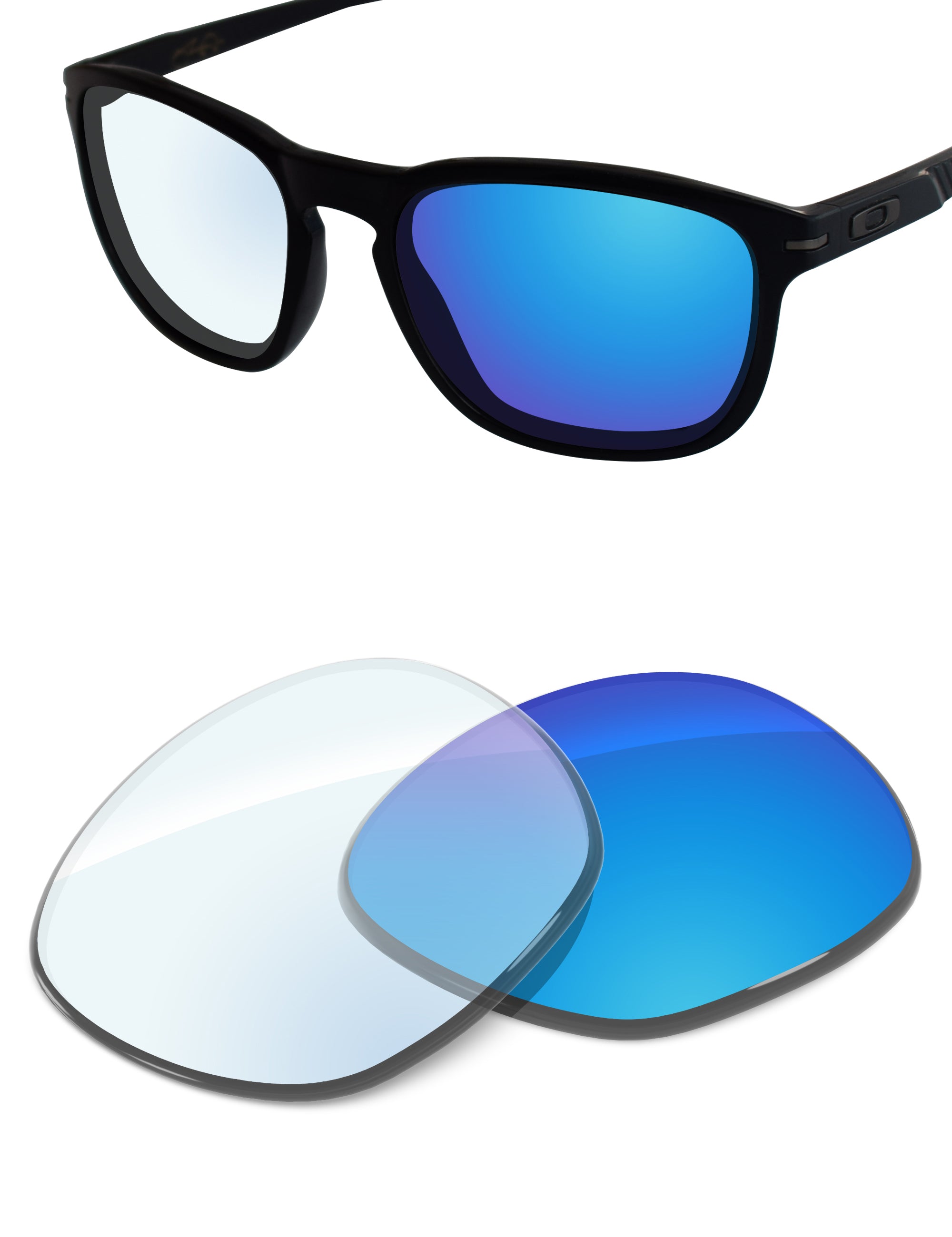 Sky Blue FlashMirror™ Photochromic-Non-Polarized