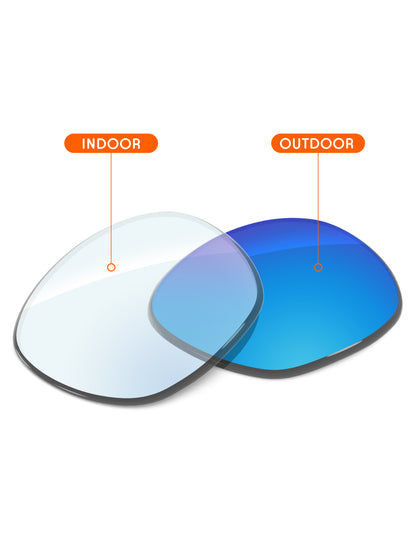 Sky Blue FlashMirror™ Photochromic-Non-Polarized