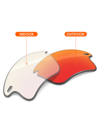 Fire Red FlashMirror™ Photochromic-Non-Polarized