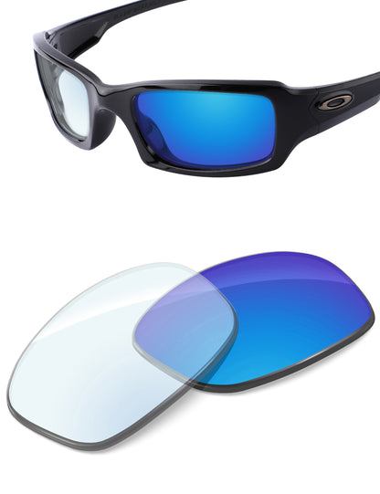 Sky Blue FlashMirror™ Photochromic-Non-Polarized