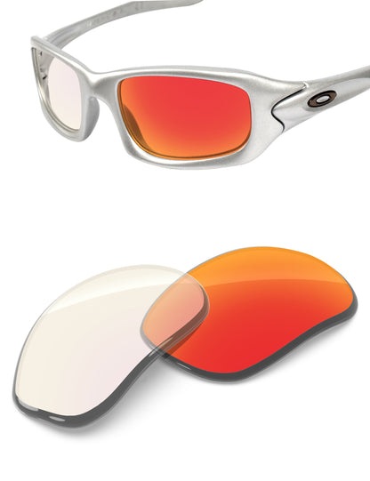 Fire Red FlashMirror™ Photochromic-Non-Polarized