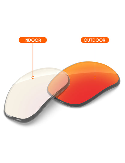 Fire Red FlashMirror™ Photochromic-Non-Polarized