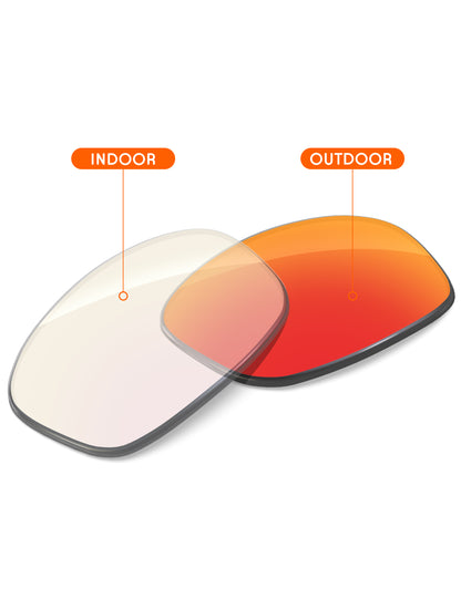 Fire Red FlashMirror™ Photochromic-Non-Polarized