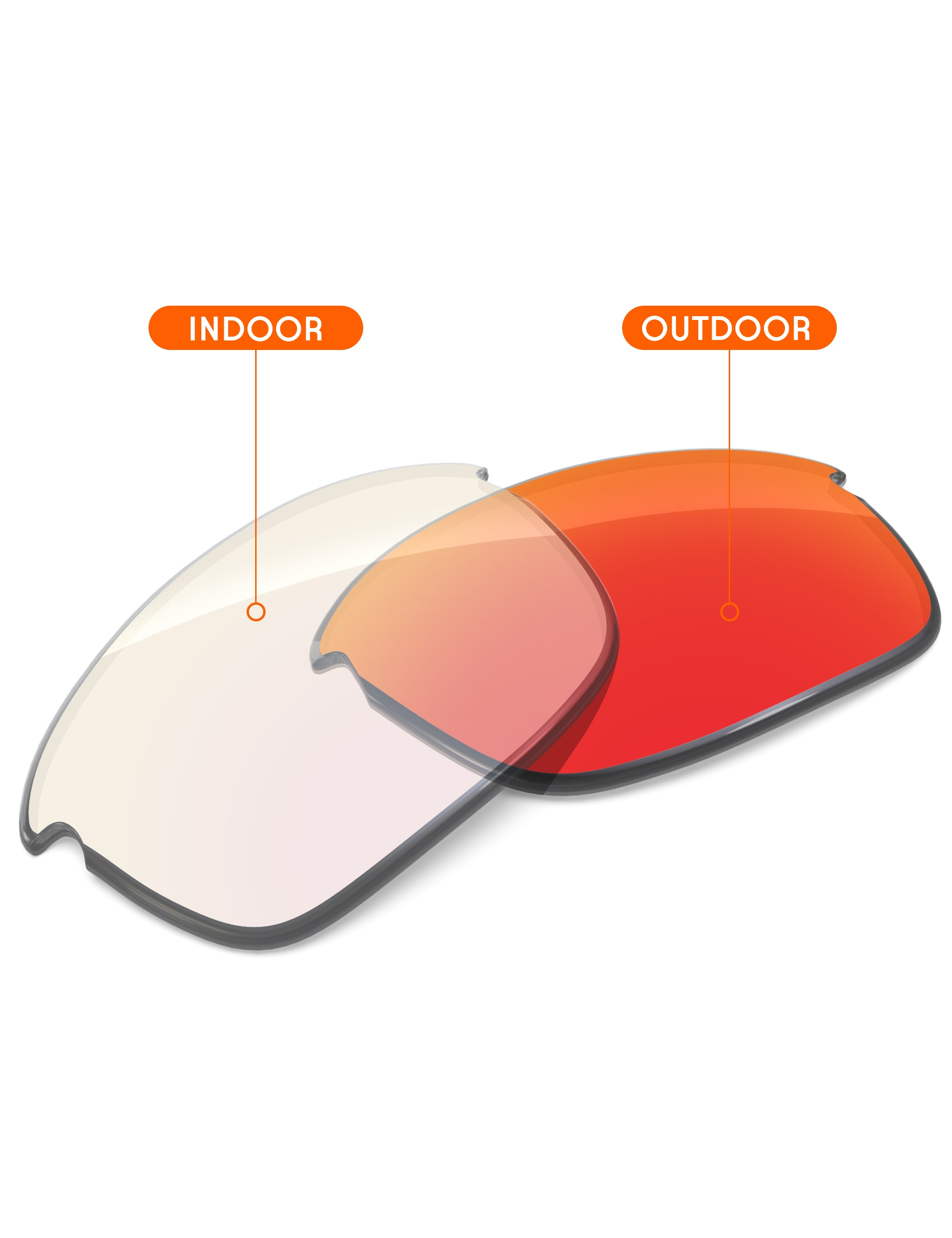 Fire Red FlashMirror™ Photochromic-Non-Polarized