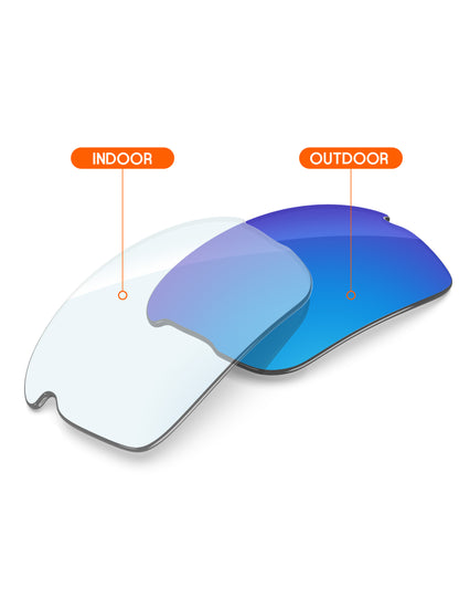 Sky Blue FlashMirror™ Photochromic-Non-Polarized