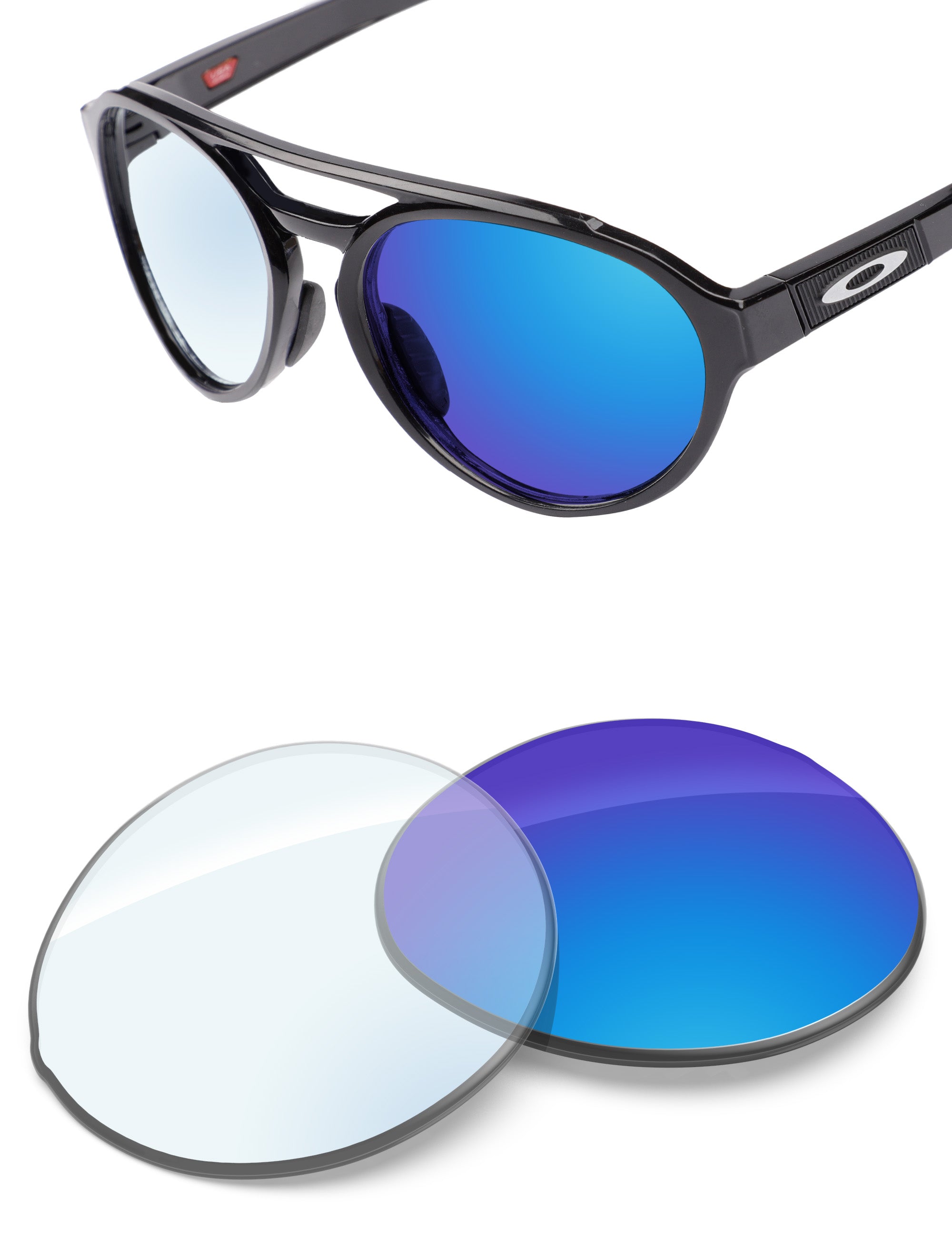 Sky Blue FlashMirror™ Photochromic-Non-Polarized