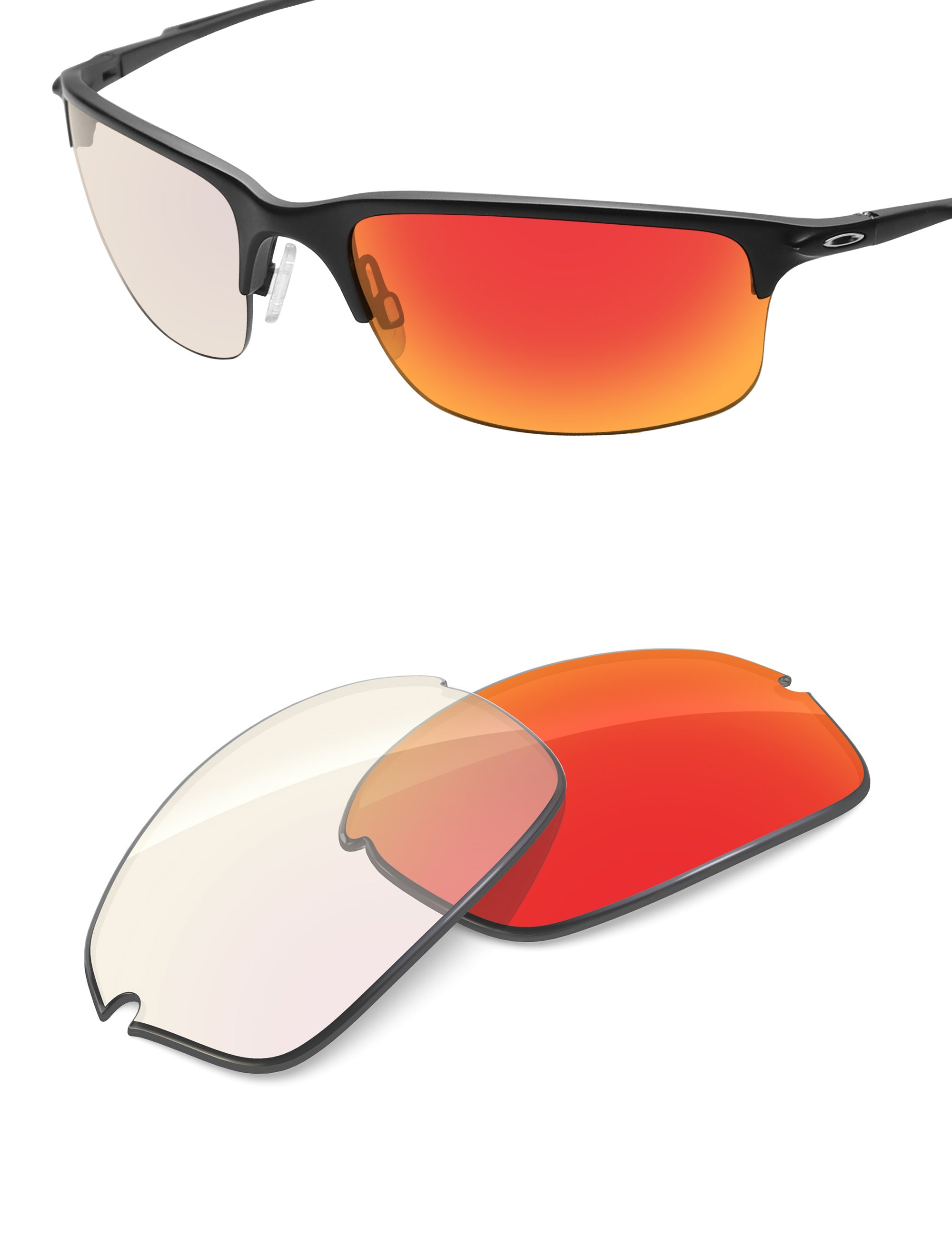 Fire Red FlashMirror™ Photochromic-Non-Polarized