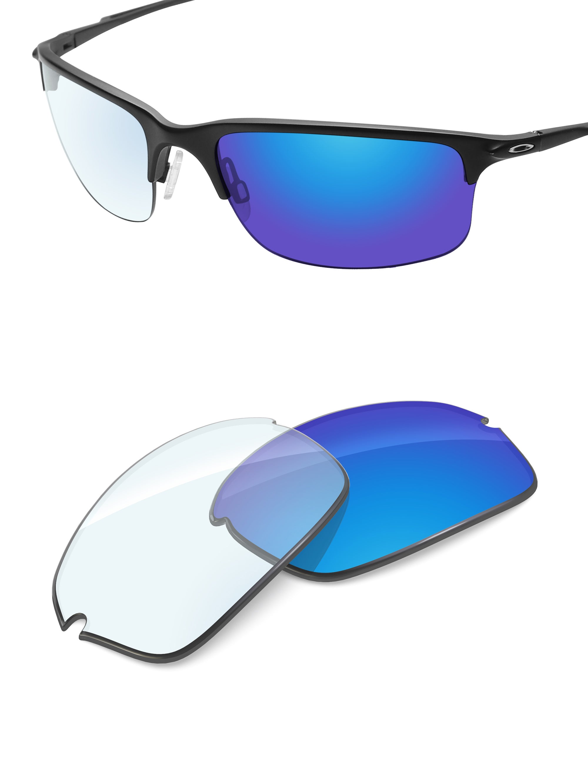 Sky Blue FlashMirror™ Photochromic-Non-Polarized