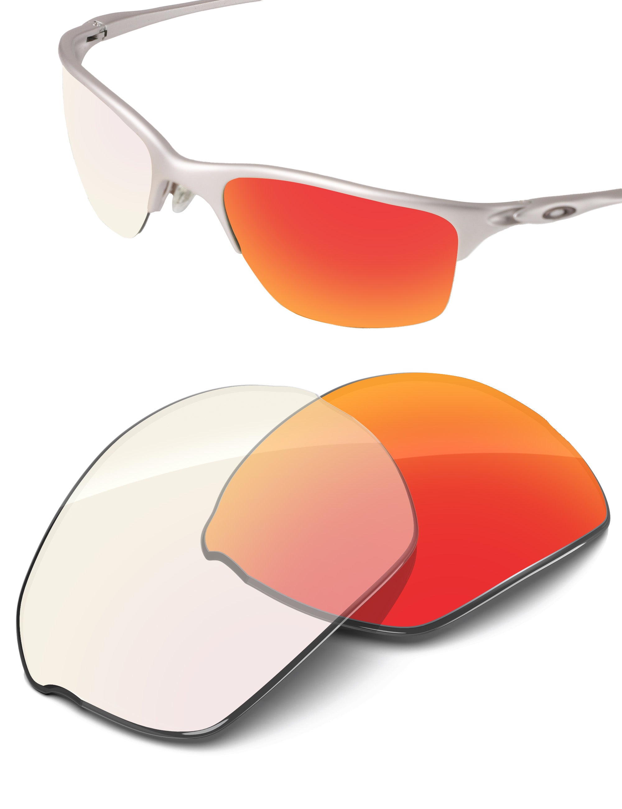 Fire Red FlashMirror™ Photochromic-Non-Polarized
