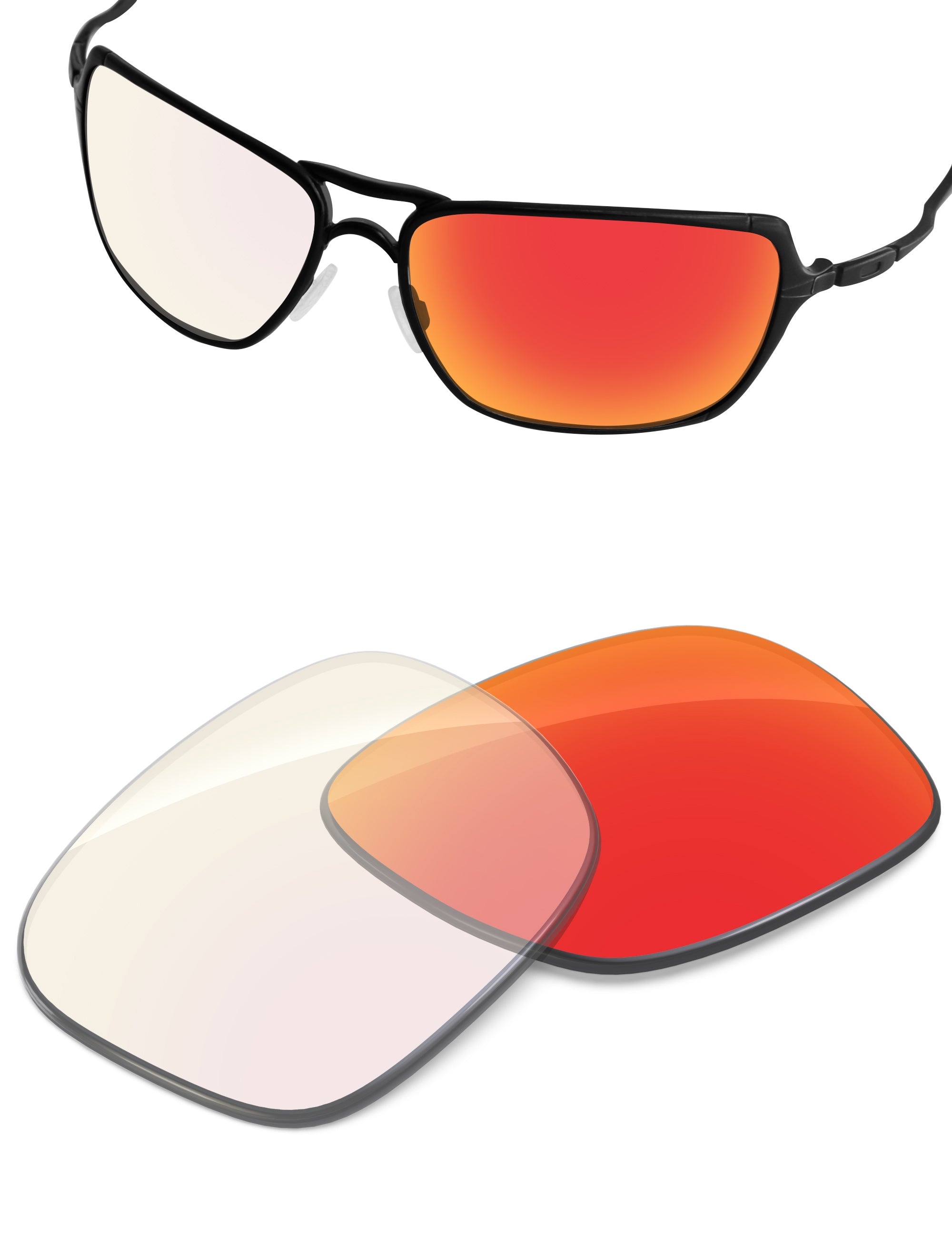 Fire Red FlashMirror™ Photochromic-Non-Polarized