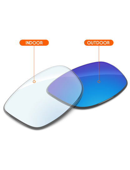 Sky Blue FlashMirror™ Photochromic-Non-Polarized