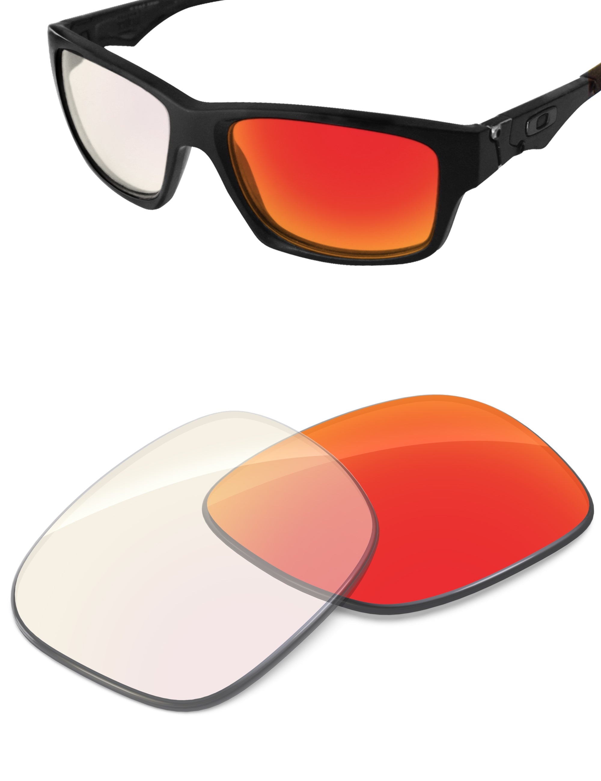 Fire Red FlashMirror™ Photochromic-Non-Polarized