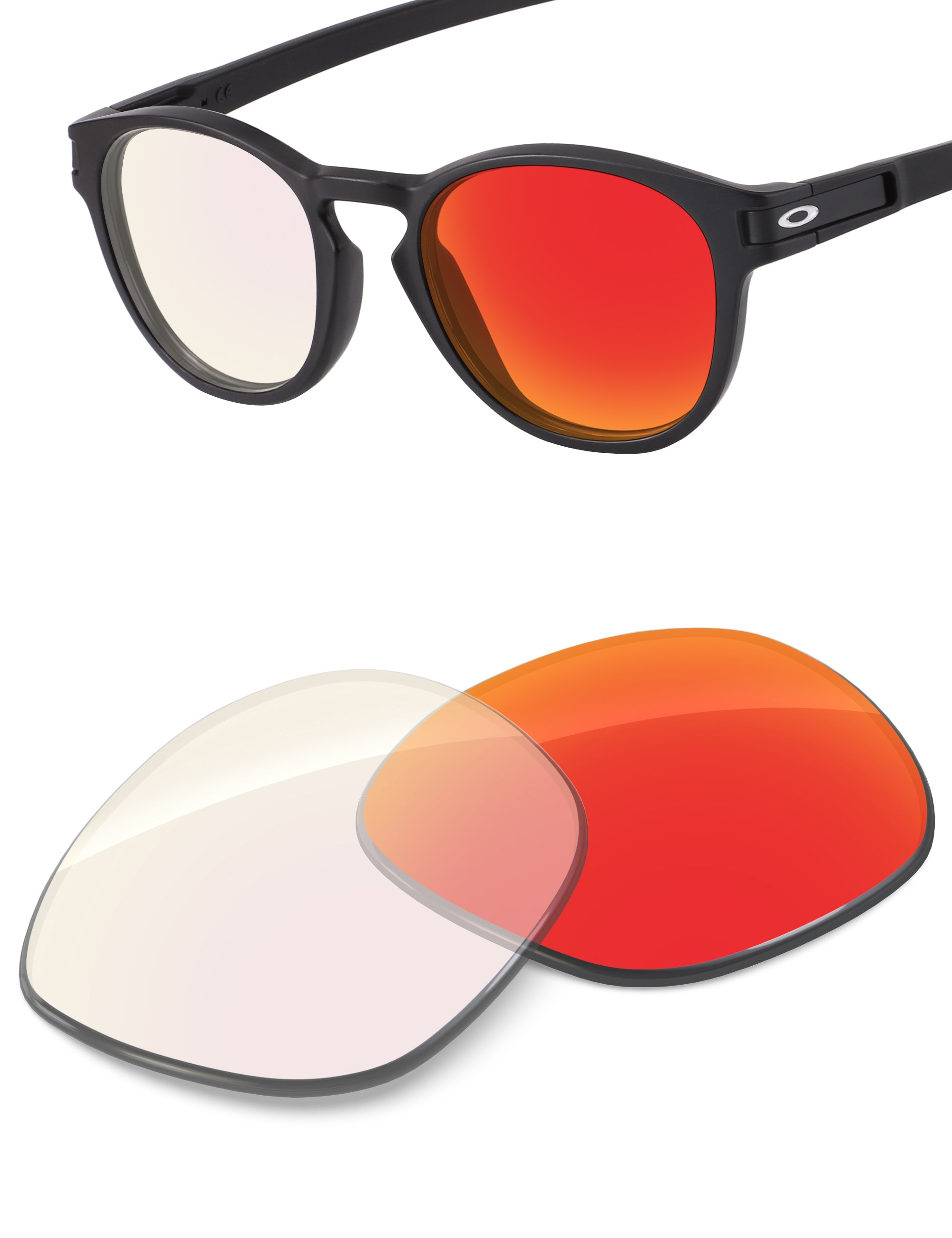 Fire Red FlashMirror™ Photochromic-Non-Polarized