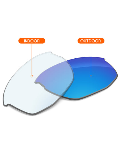 Sky Blue FlashMirror™ Photochromic-Non-Polarized