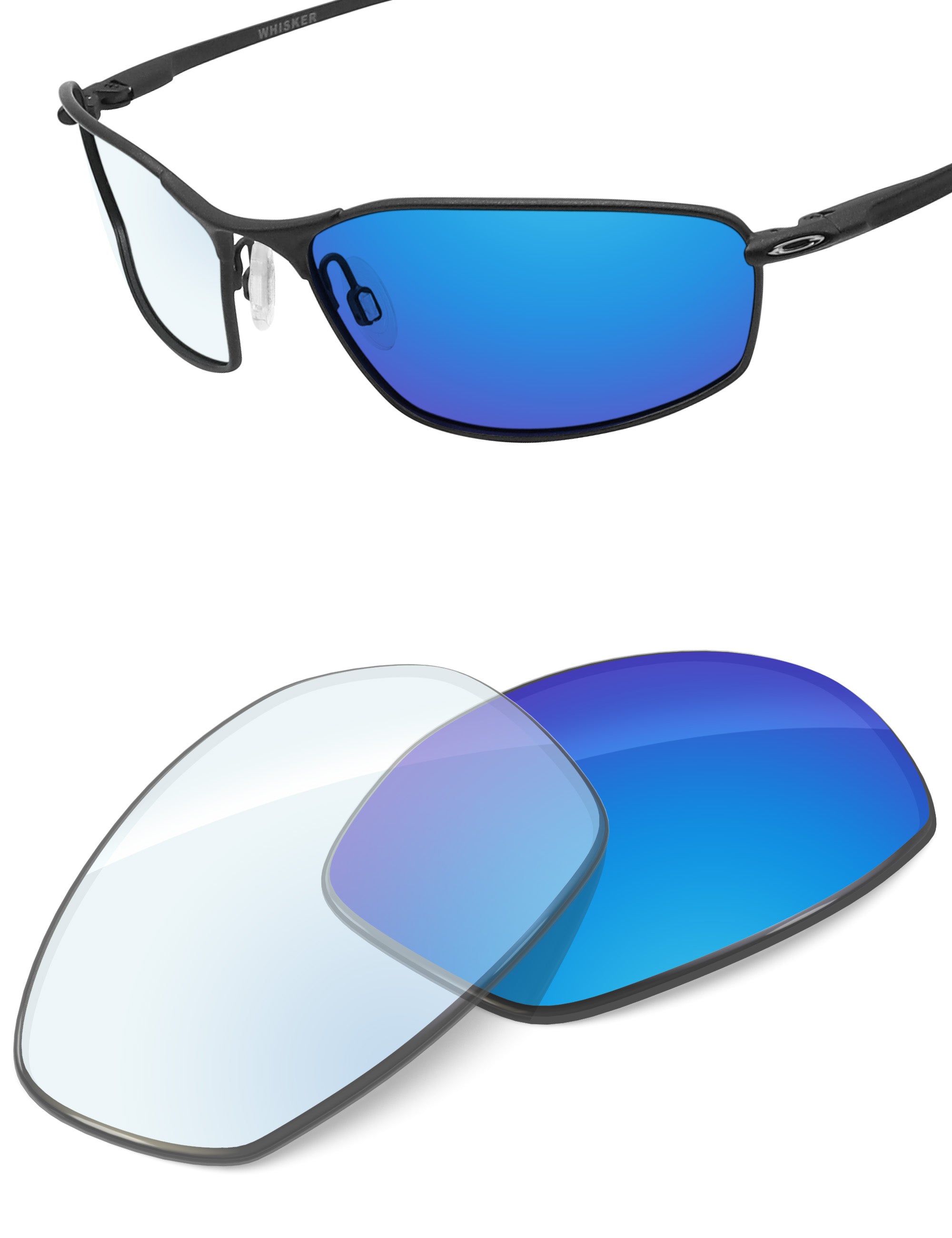 Sky Blue FlashMirror™ Photochromic-Non-Polarized