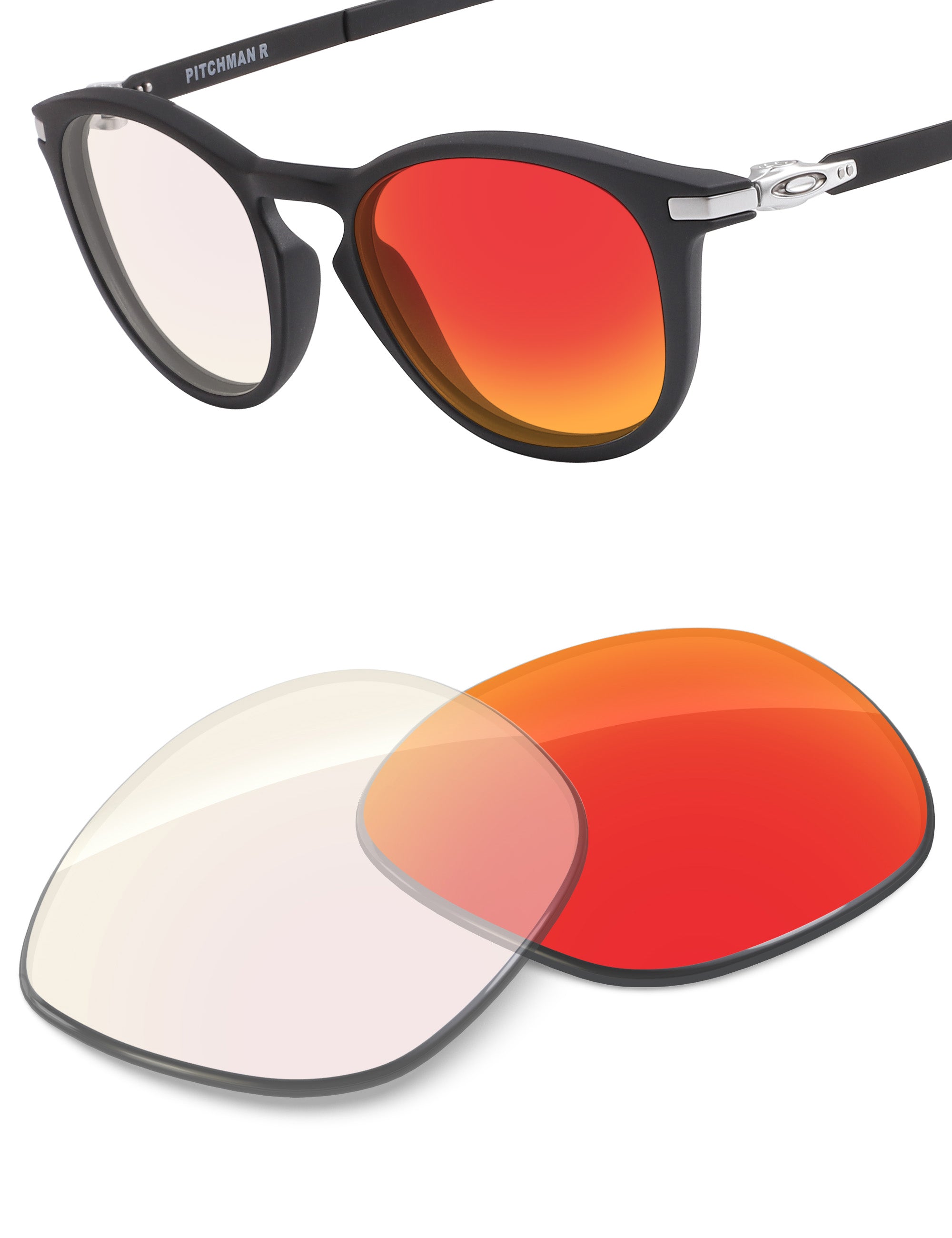 Fire Red FlashMirror™ Photochromic-Non-Polarized