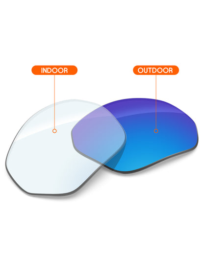 Sky Blue FlashMirror™ Photochromic-Non-Polarized