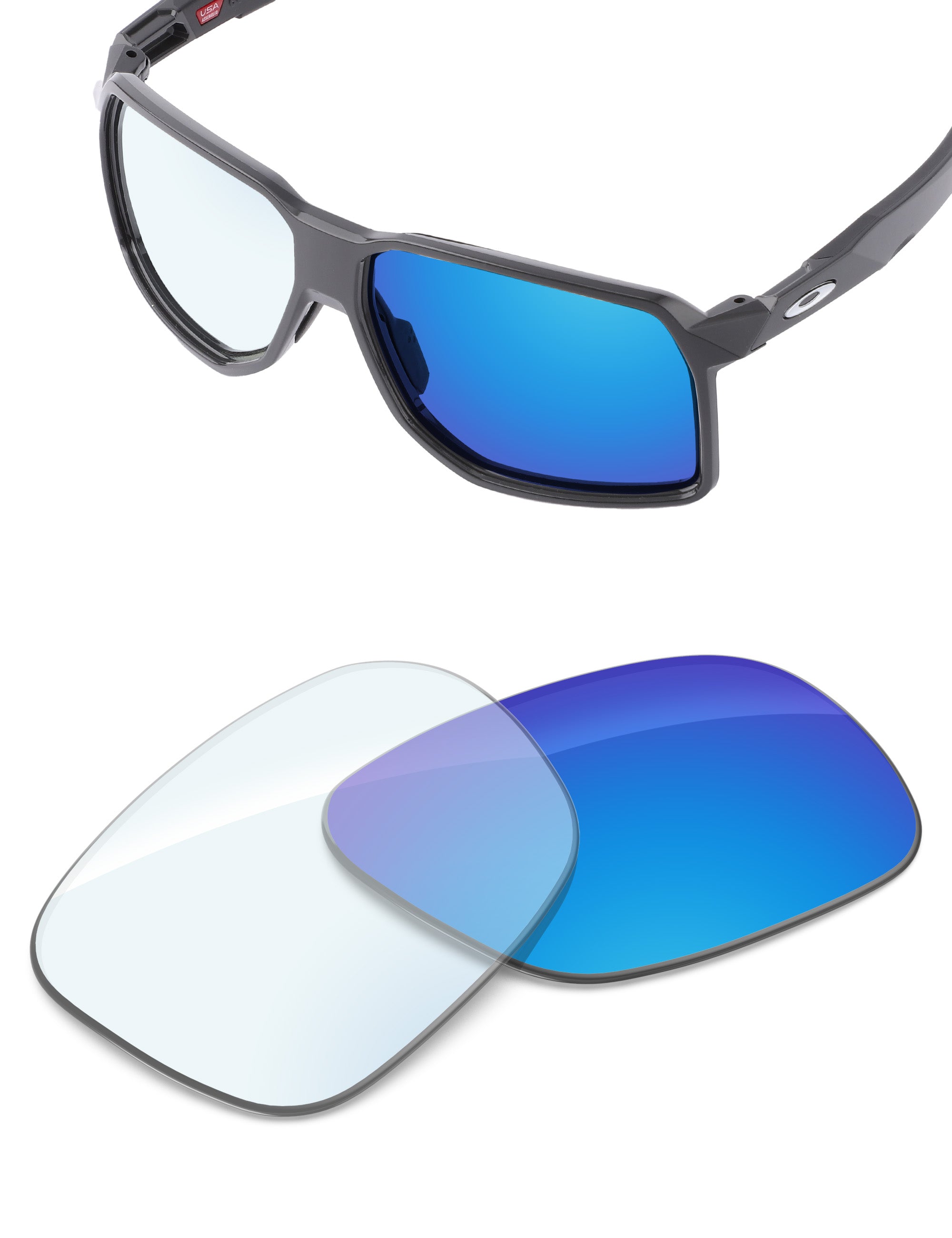 Sky Blue FlashMirror™ Photochromic-Non-Polarized