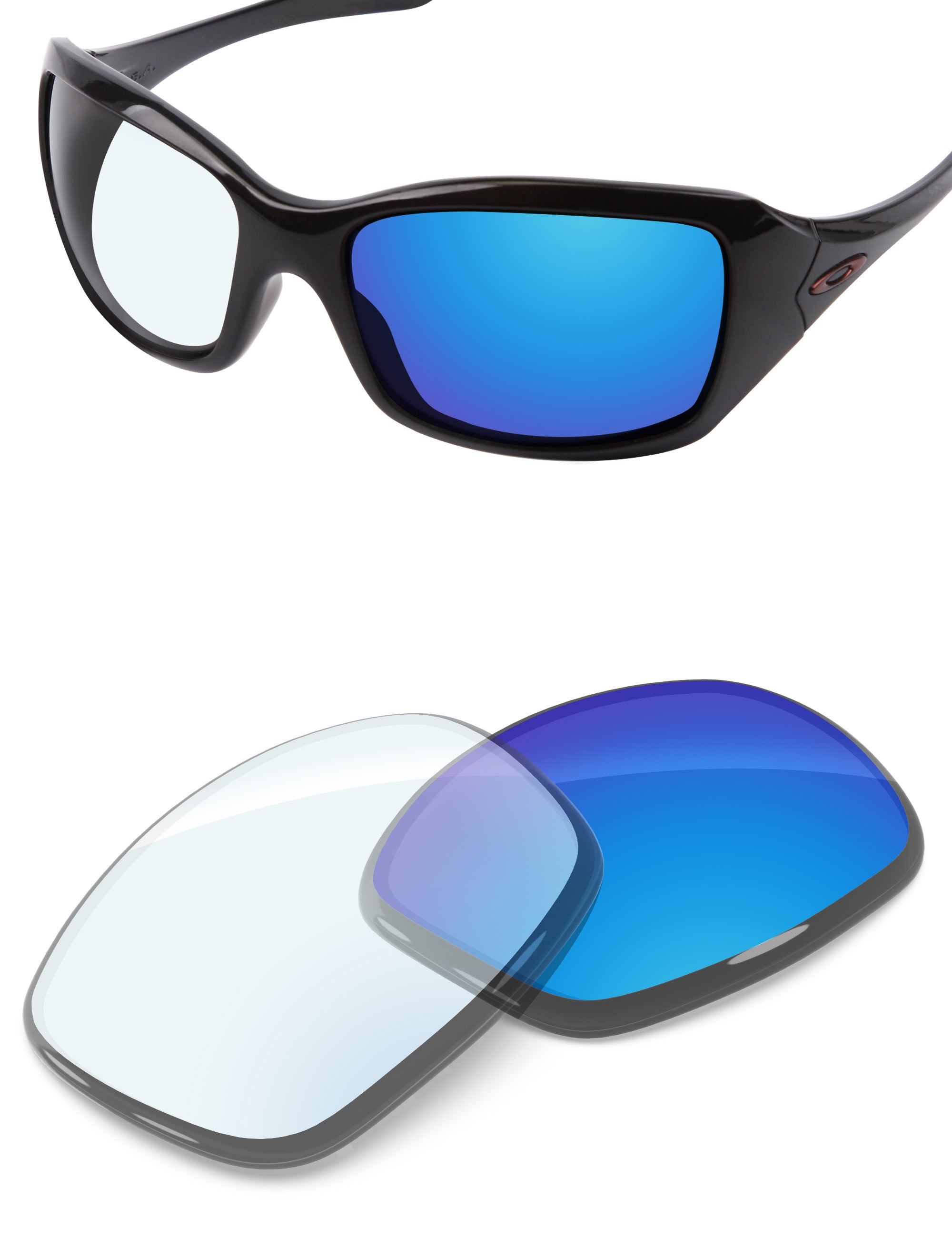 Sky Blue FlashMirror™ Photochromic-Non-Polarized