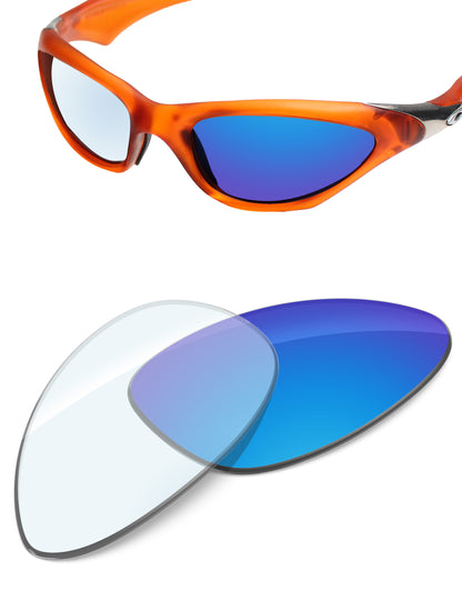 Sky Blue FlashMirror™ Photochromic-Non-Polarized