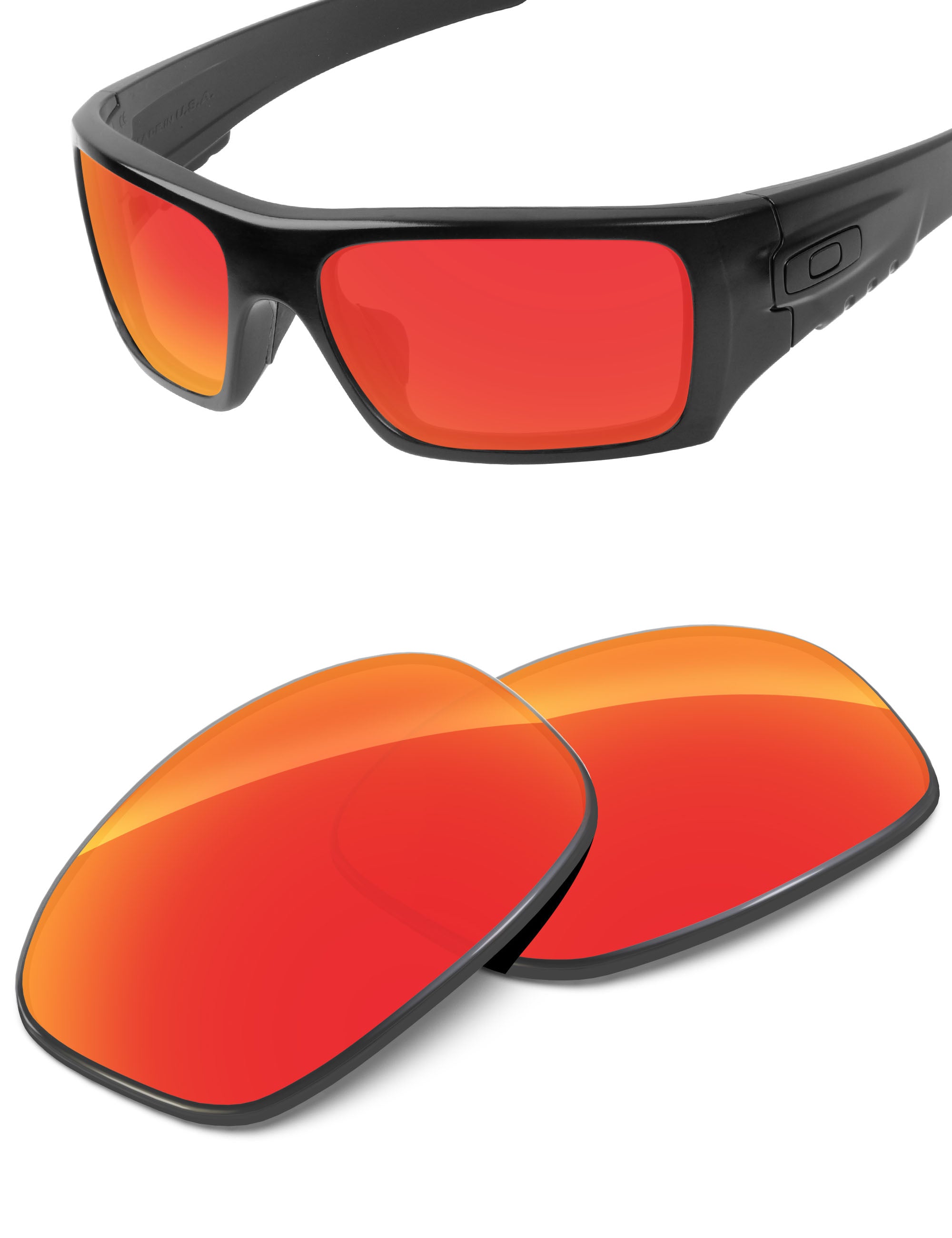 Fire Red FlashMirror™-Non-Polarized